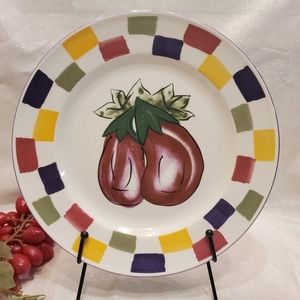Tabletops Unlimited, Italian Veggies, Eggplant Dinner Plate / Replacement